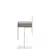 Sgabello girevole con base struttura in acciaio verniciato serie Kyro
