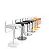 Sgabello girevole con base struttura in acciaio verniciato serie Kyro