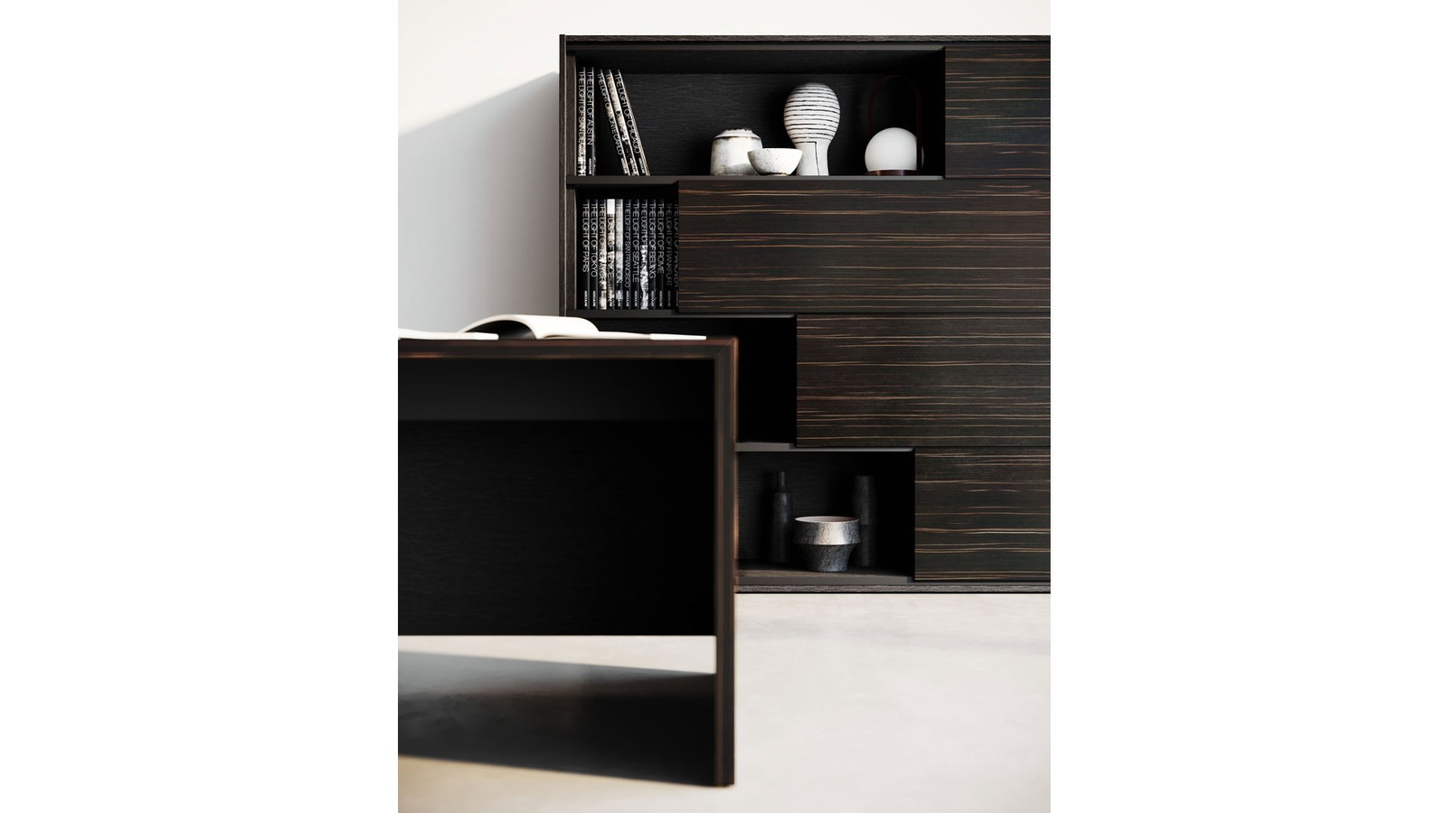 Scrivania ELITE in essenza di legno
