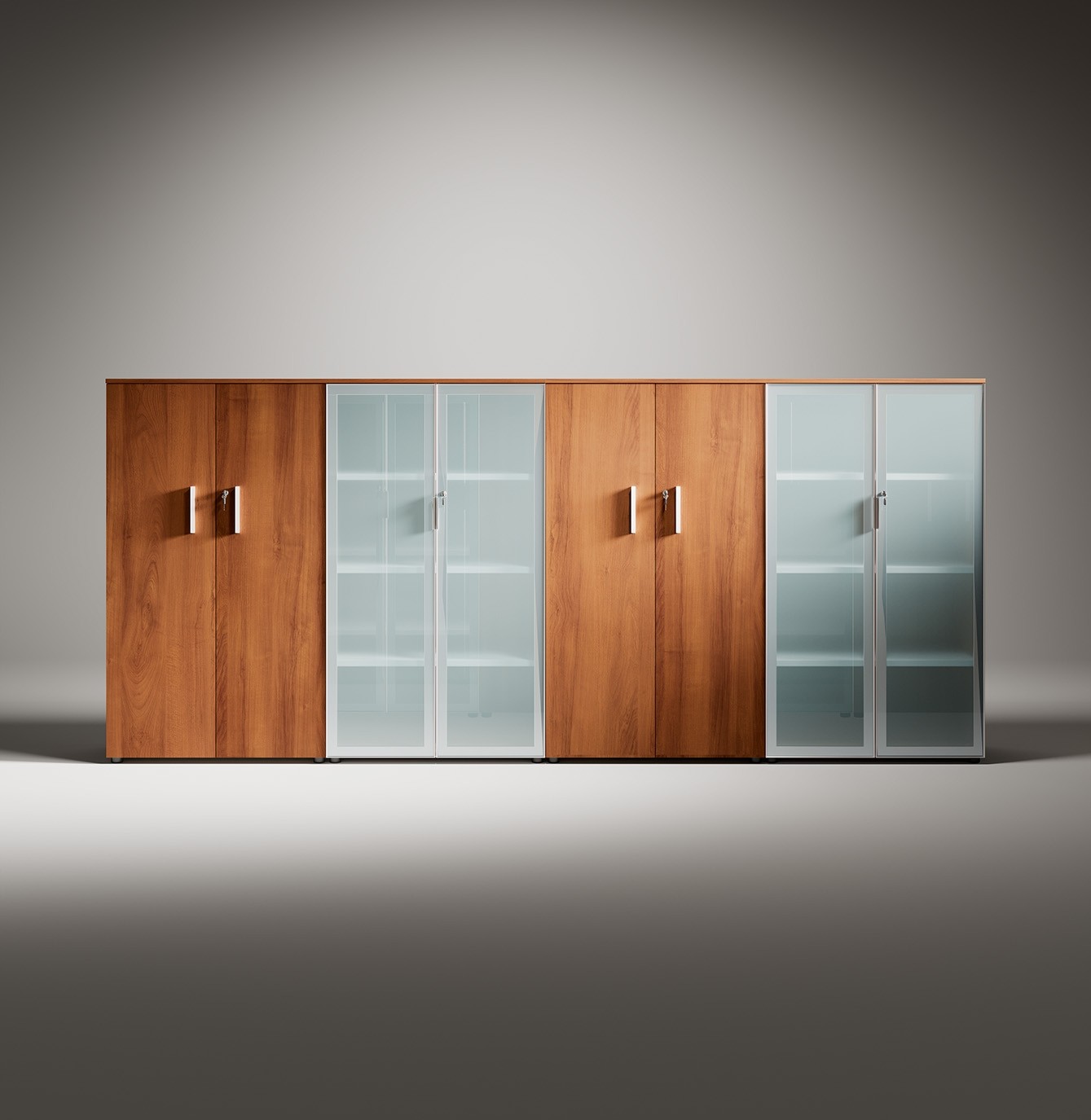Mobile da ufficio H.153,6 con ante serie Office
