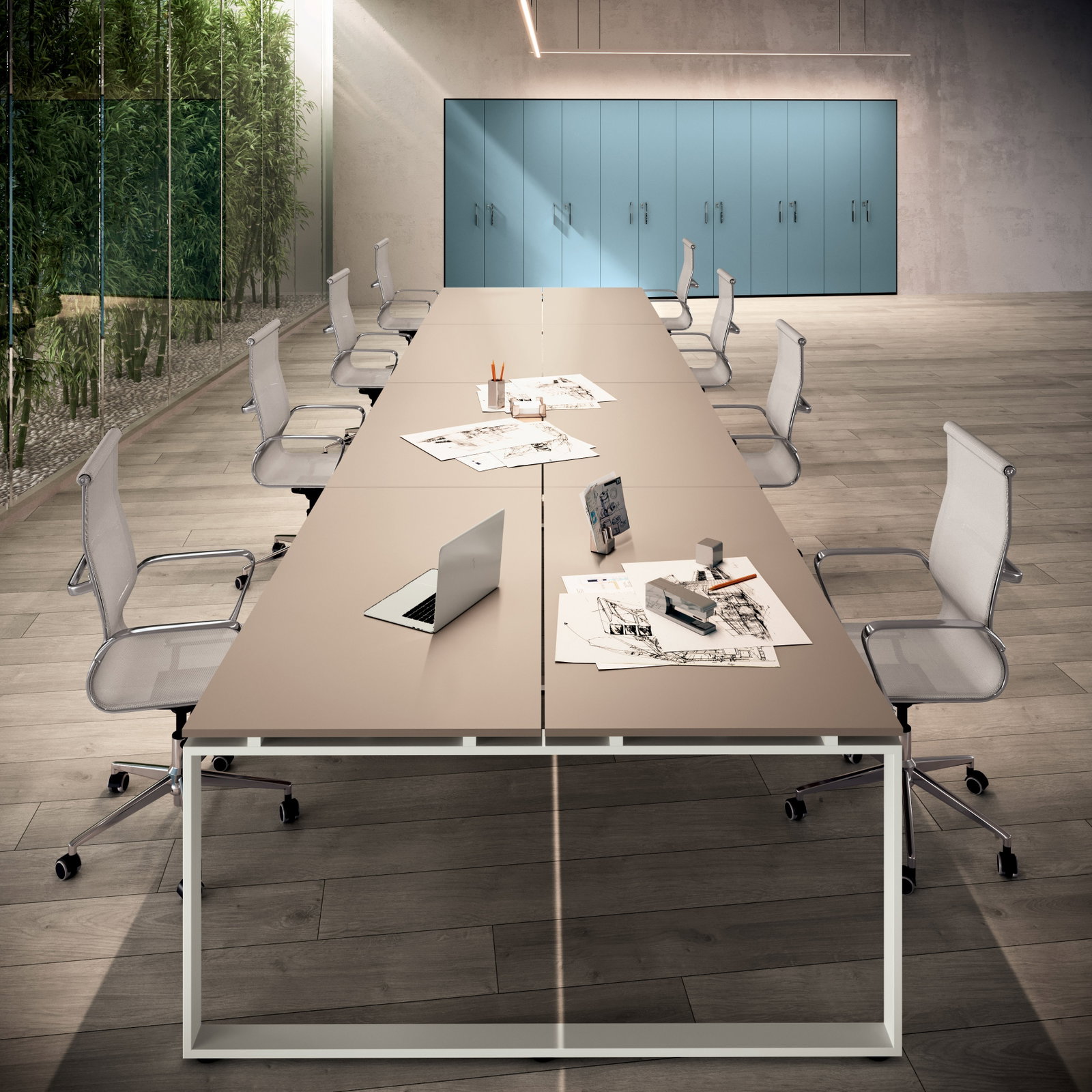 Scrivania condivisa doppia modello Loft