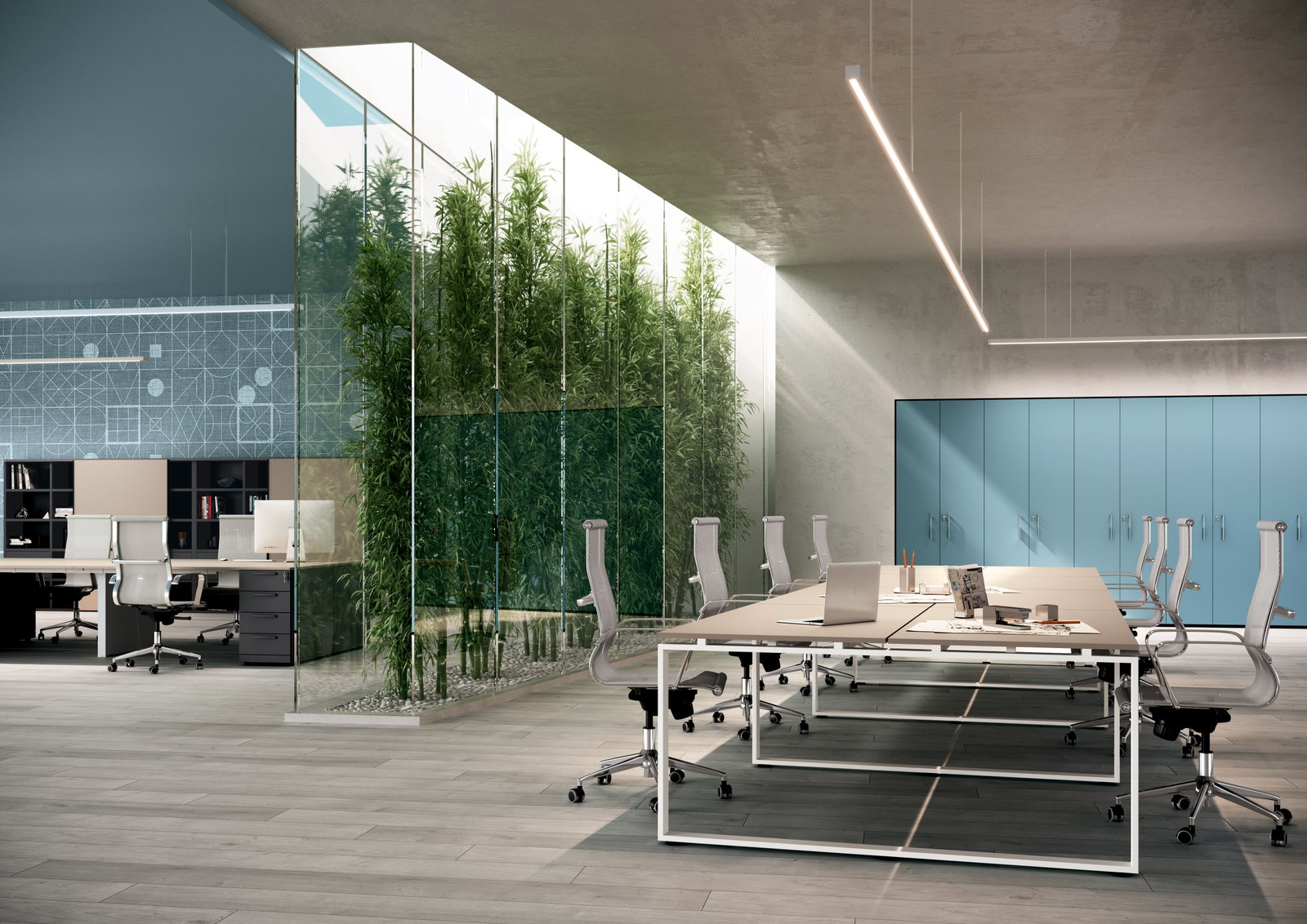 Scrivania condivisa doppia modello Loft