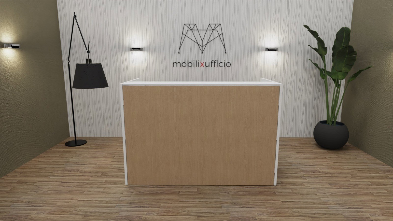 Bancone reception modello Qubo