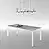 Scrivania Yoga con piano Laminam