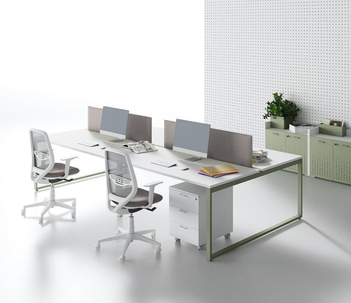 Bench 2 posti con gambe loop