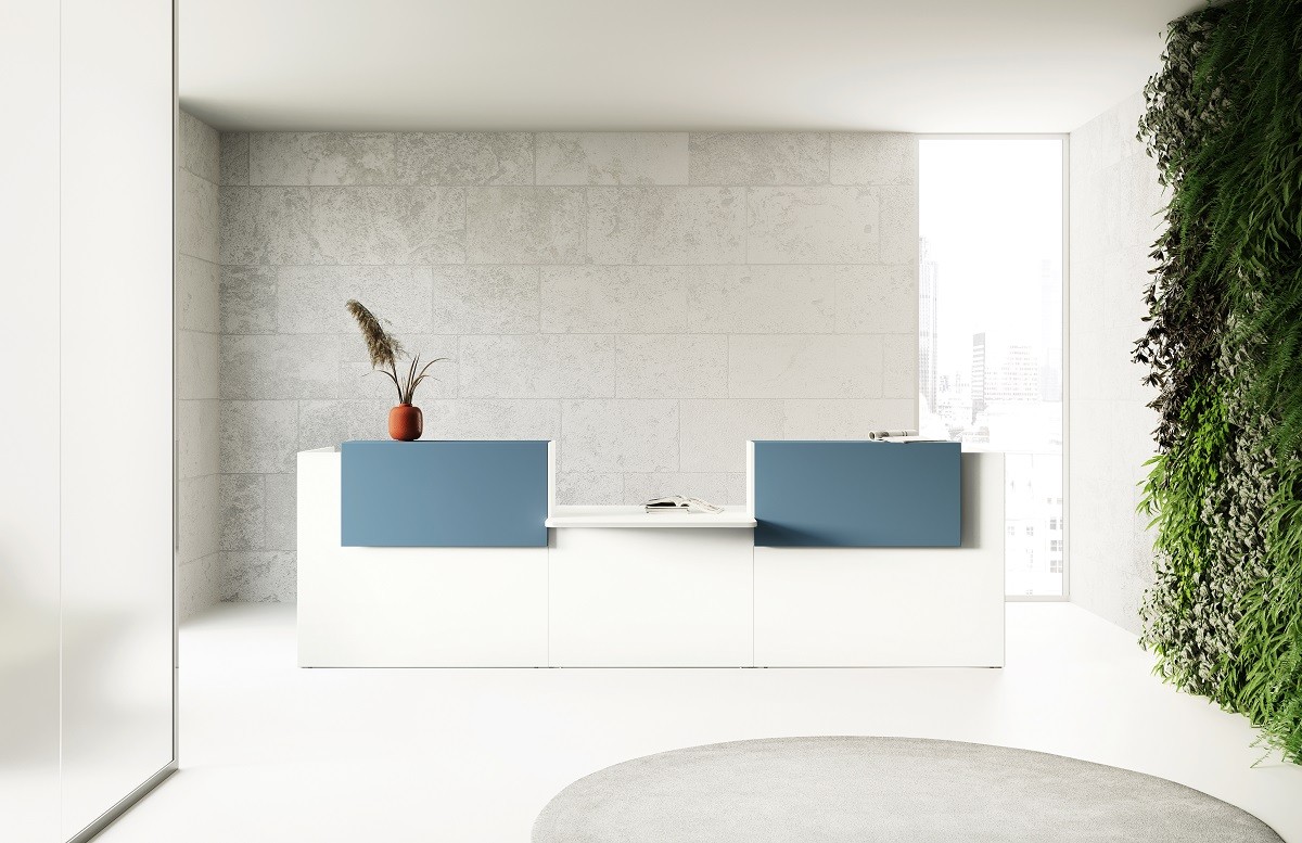 Reception con modulo conversazione centrale