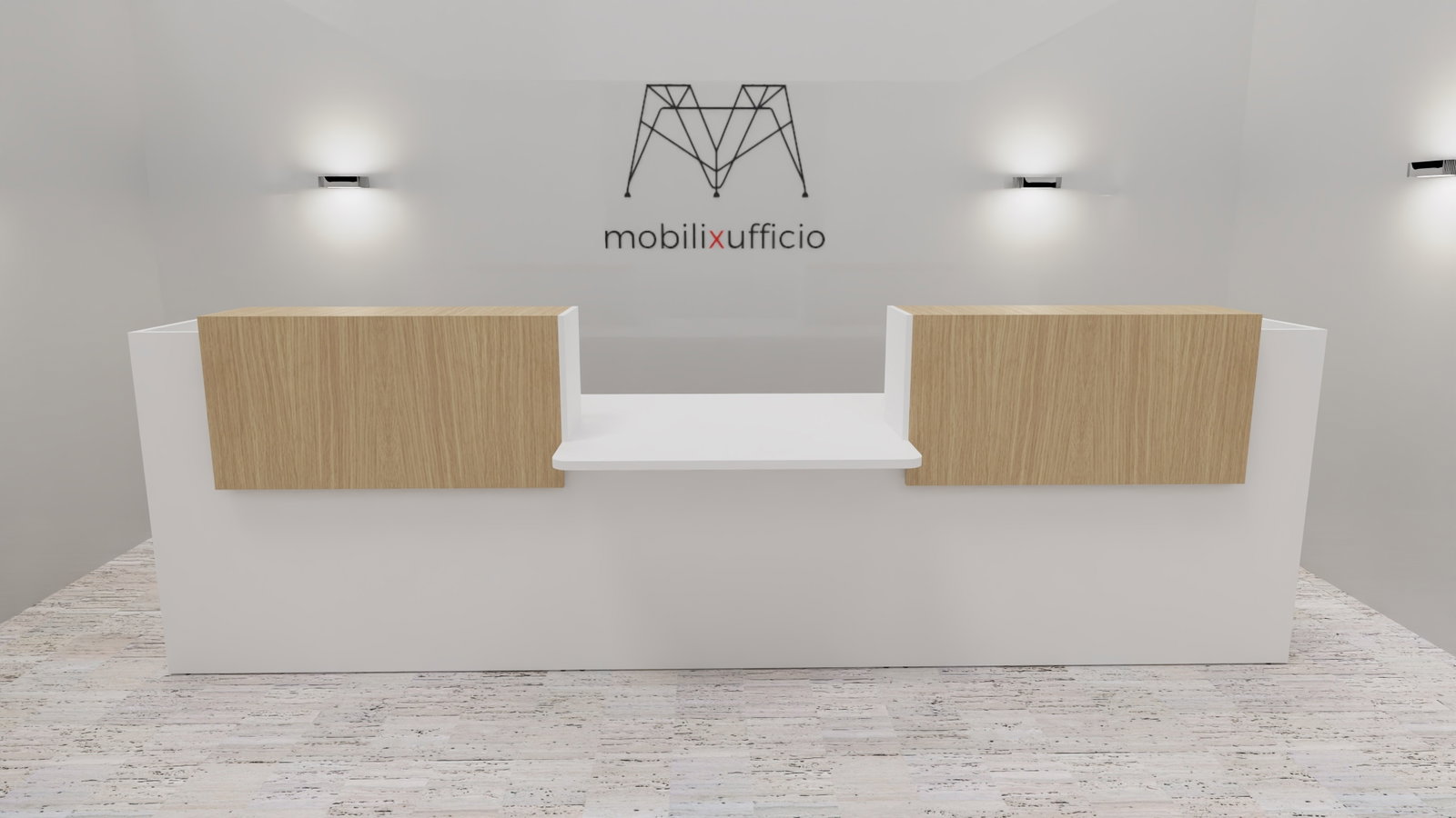 Reception con modulo conversazione centrale