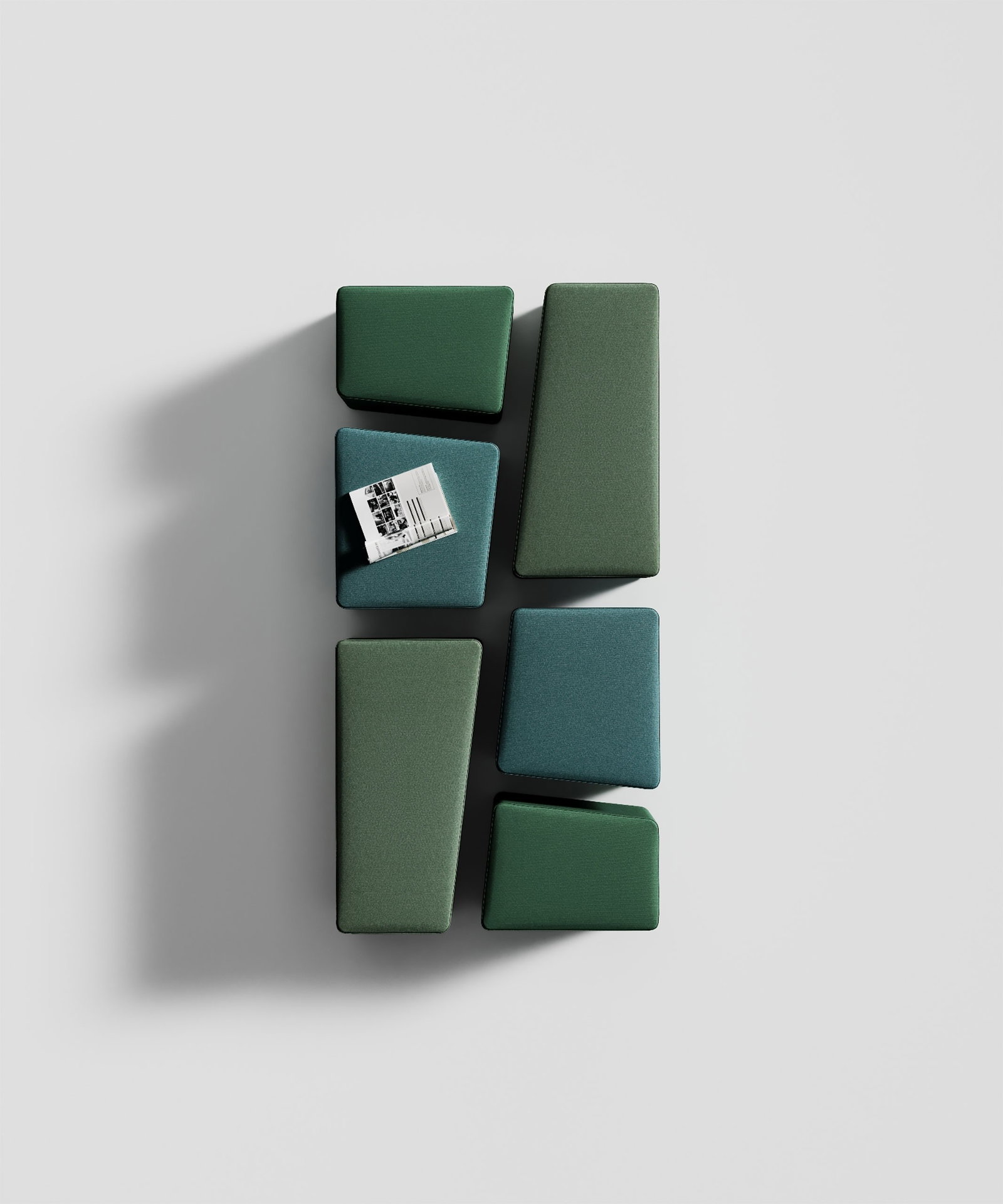 Pouf - componibile - varie forme geometriche