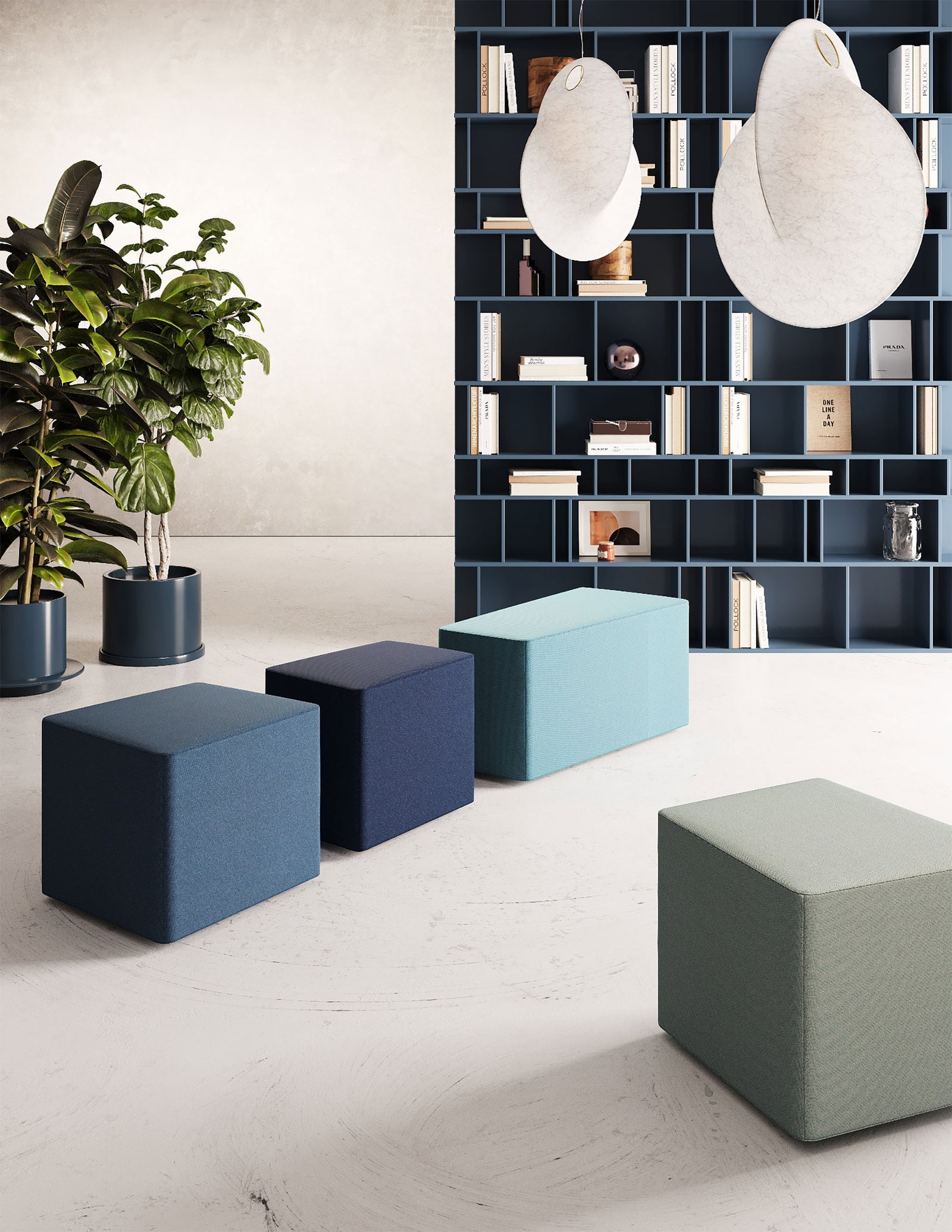 Pouf - componibile - varie forme geometriche