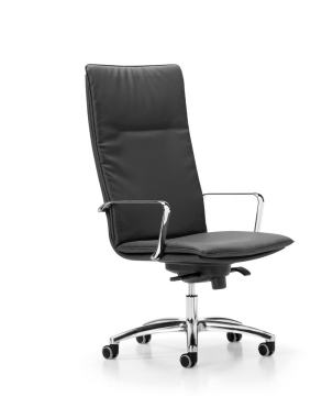 Sedia direzionale ecopelle nero