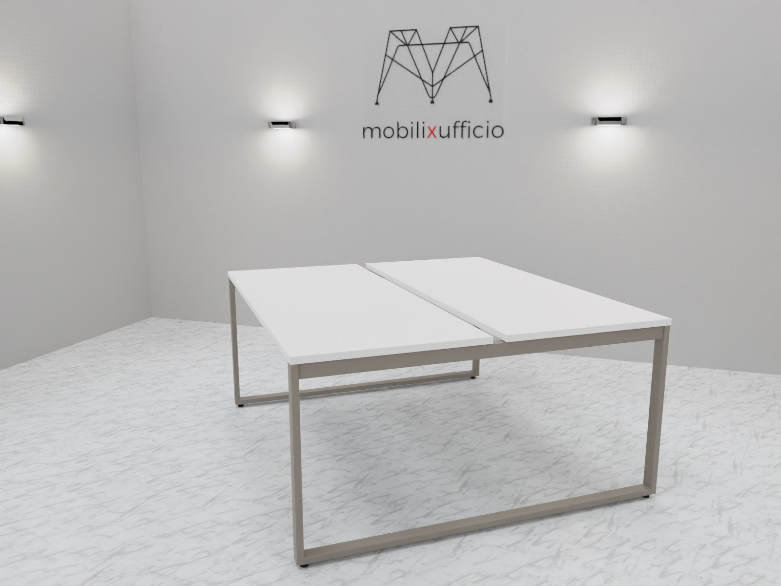 Bench 2 posti con gambe loop