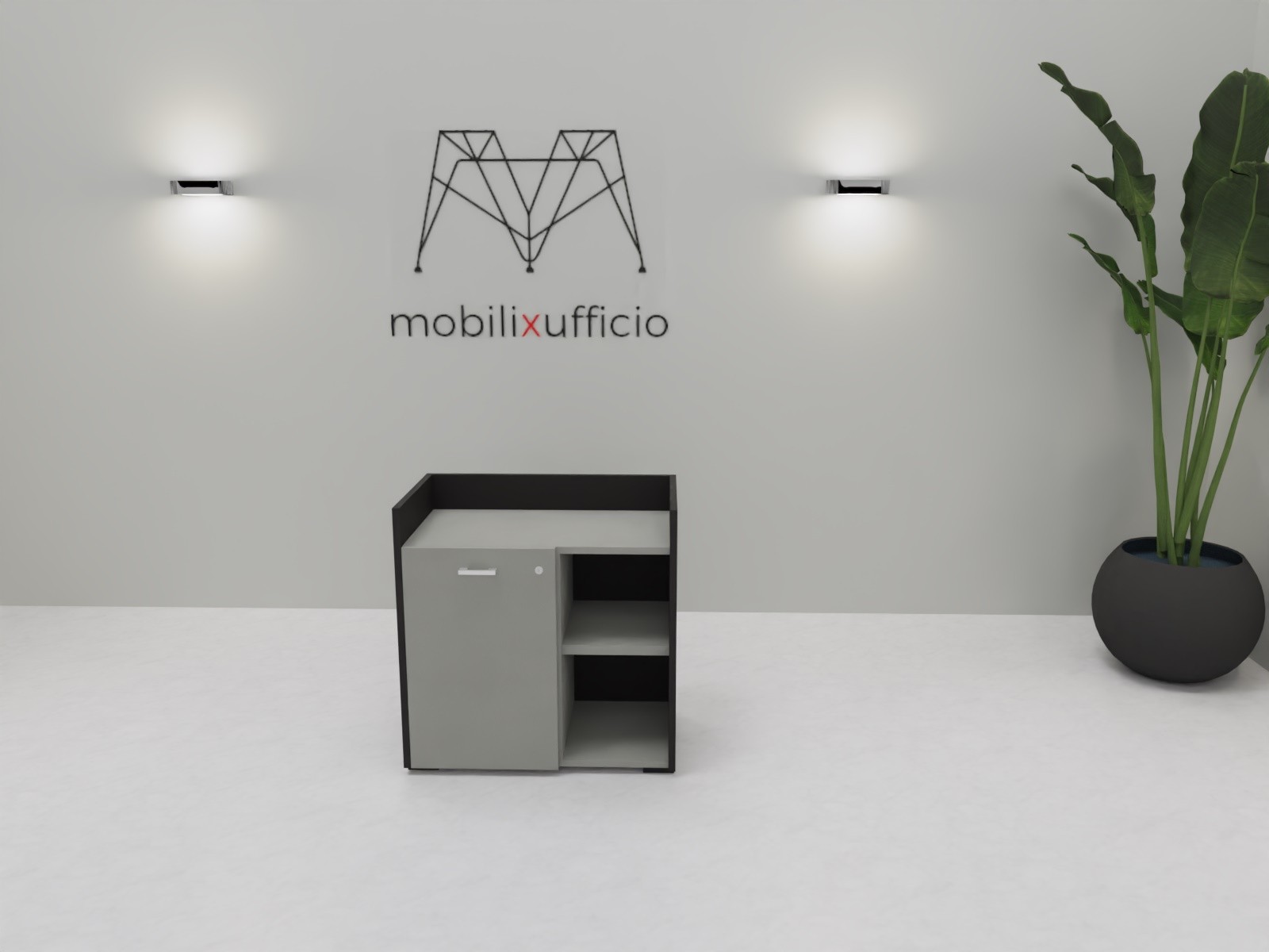 Mobili da Ufficio L.70 con 1 anta cieca
