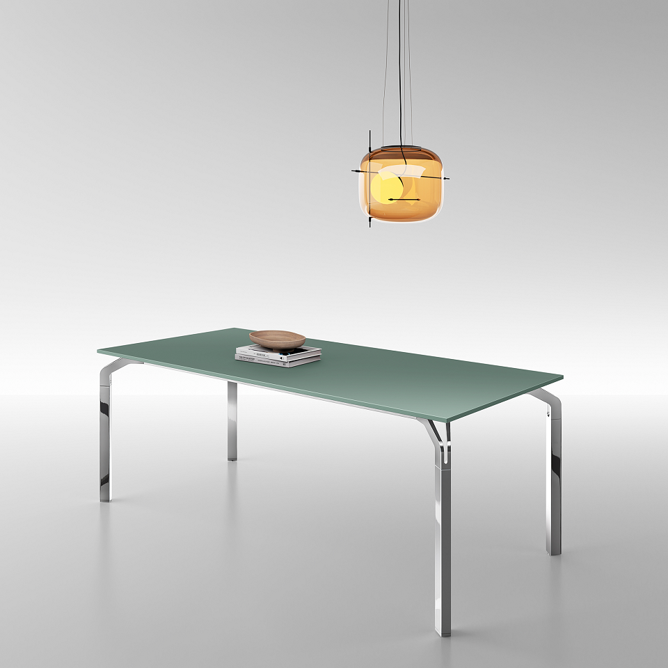 Scrivania direzionale piano laccato modello Yoga
