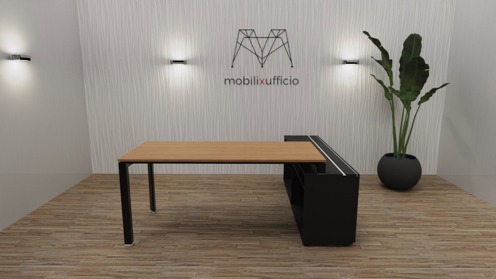 Scrivania 5^ elemento con mobile