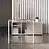 Scrivania Loft operativa con base anello aperto , con mobile portante